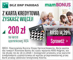 BGŻ BNP Paribas Karta kredytowa i 200 zł do IKEA