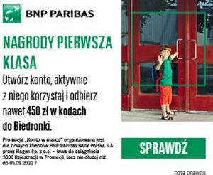 BNP Paribas Konto w marcu