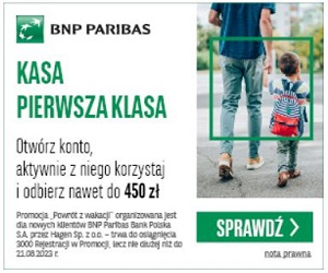 BNP Paribas Konto na Święta