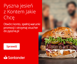 Santander Konto Jakie Chcę + voucher pyszne.pl