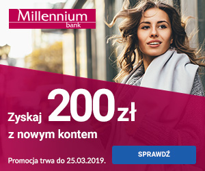 Bank Millennium Konto 360° + 200 zł premii